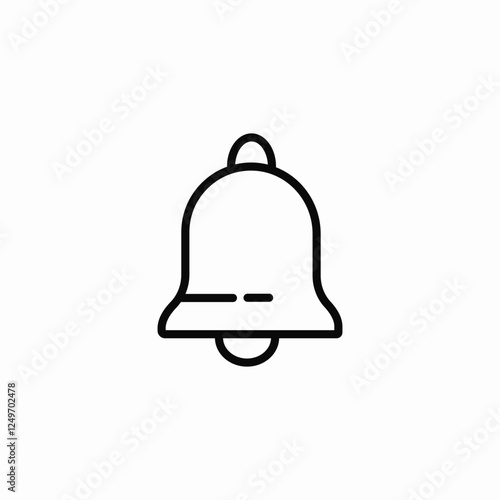 notification bell icon sign vector