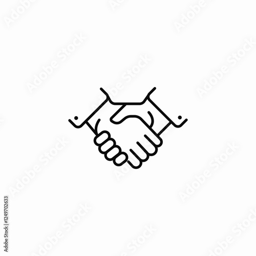 professional agreement icon sign vector