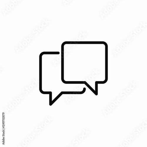 user messaging platform icon sign vector