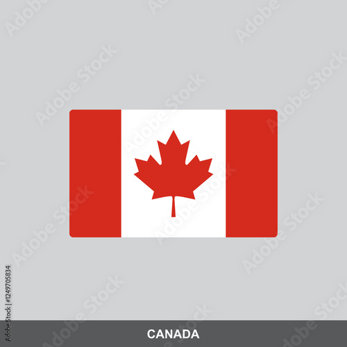 Canada national flag vector design