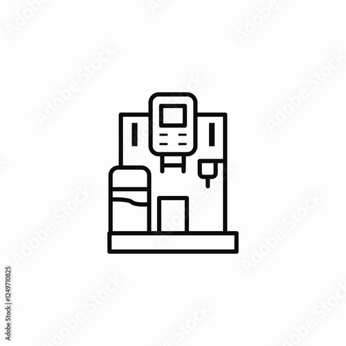 caffeine machine icon sign vector