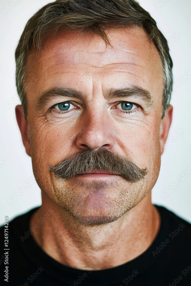 Portrait of a Man with a Mustache Portrait of a Man with a Mustache