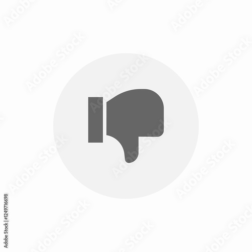 dislike rating icon sign vector