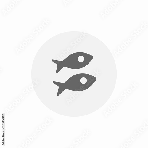 fish catch icon sign vector
