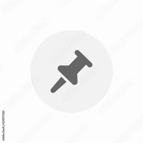 sharp pin icon sign vector