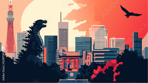 Godzilla Over Tokyo – A Giant Monster’s View of the City