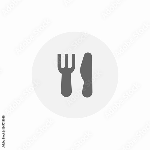 takeaway utensils icon sign vector