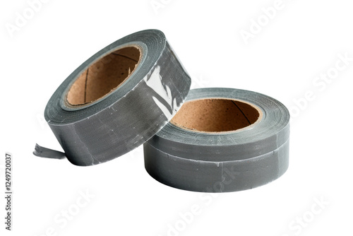 Heavy-duty duct tape with excellent tensile strength, suitable for extreme conditions and heavy-duty repairs isolated on transparent background photo