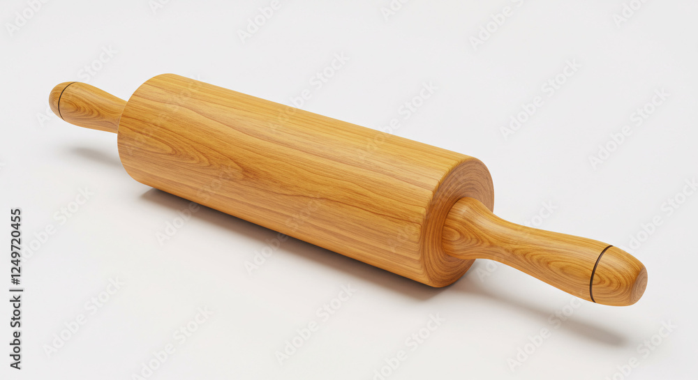 wooden rolling pin isolated wooden rolling pin isolated