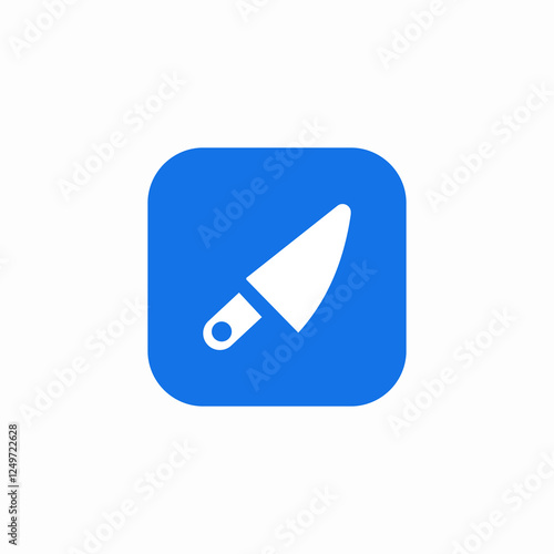 butcher utensils icon sign vector