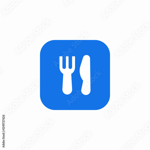 material tableware icon sign vector