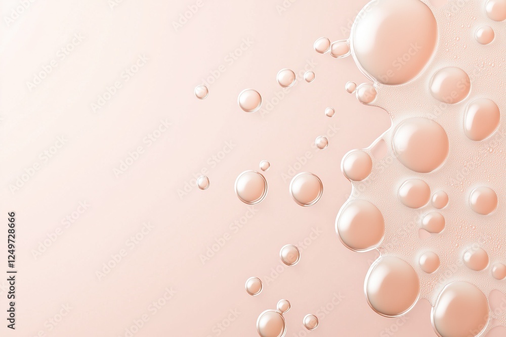 Fluid Pearl Texture: An abstract close-up showcasing a collection of iridescent pearls submerged in a translucent fluid, creating a visually captivating and luxurious texture. Fluid Pearl Texture: An abstract close-up showcasing a collection of iridescent pearls submerged in a translucent fluid, creating a visually captivating and luxurious texture.