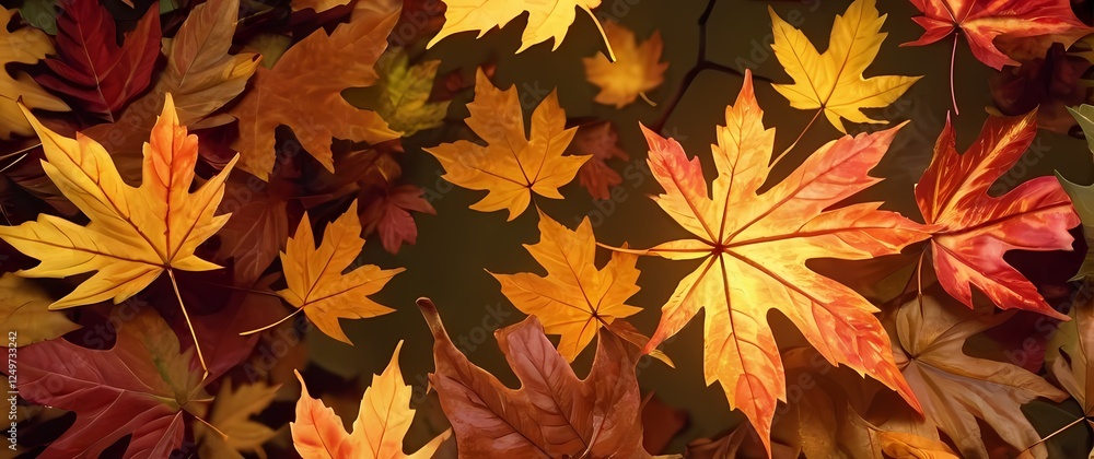 A captivating closeup of colorful autumn leaves swirling in the wind celebrating the vibrancy and change of the fall season A captivating closeup of colorful autumn leaves swirling in the wind celebrating the vibrancy and change of the fall season