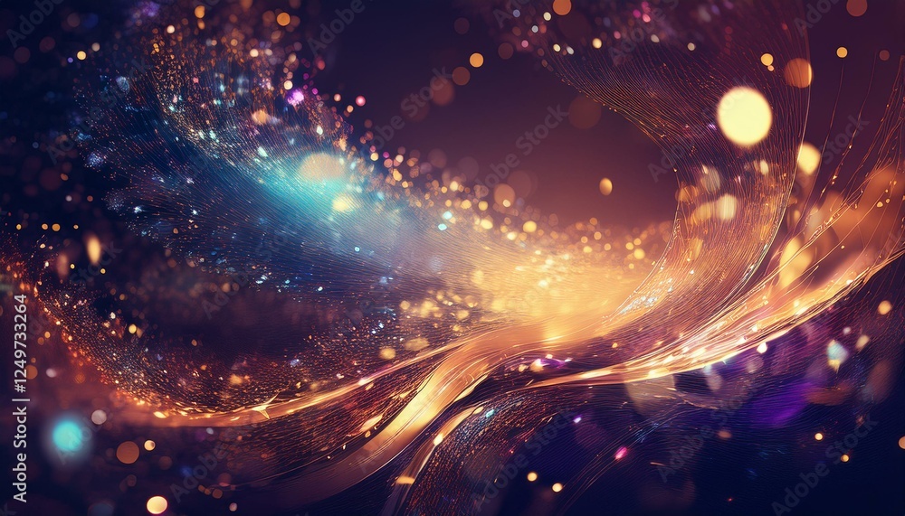 Obraz premium Modern sparkle abstract background design with copy space for text