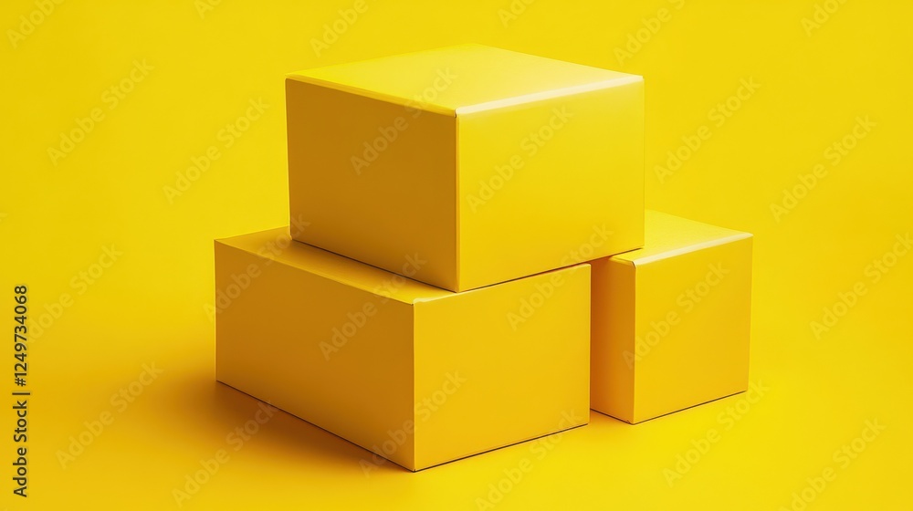 Exciting free shipping options on bright yellow boxes