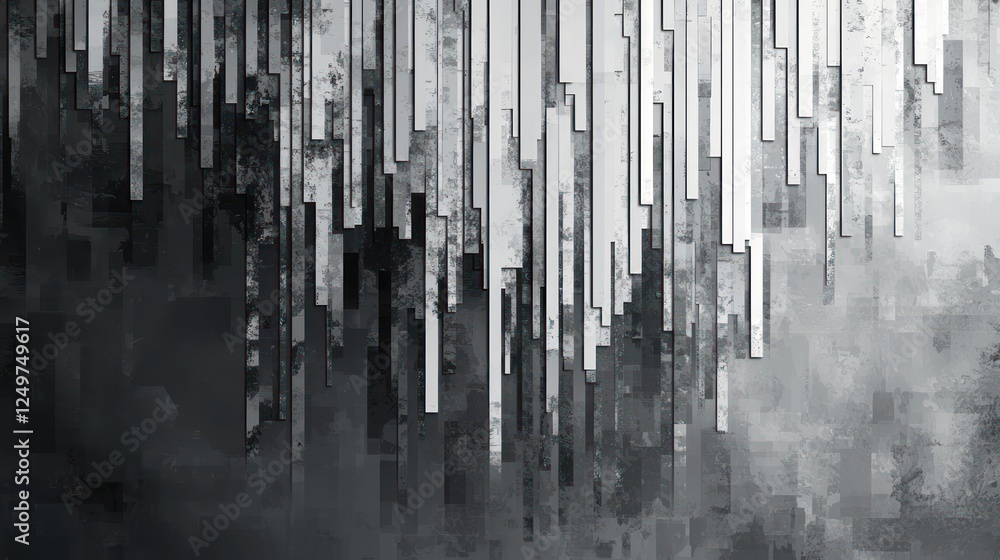 Abstract pixel art background in gray, creating a nostalgic digital effect for creative projects. Abstract pixel art background in gray, creating a nostalgic digital effect for creative projects.