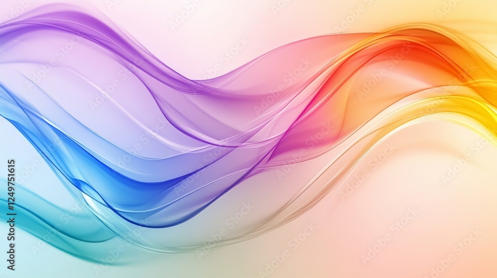 Obraz premium Stunning Abstract Colorful Wave Design