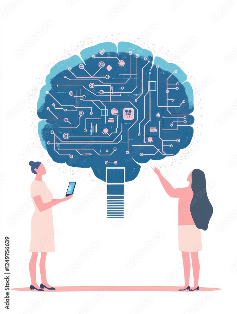 Programmers testing chatbot intelligence and brain with circuit. Chatbot Turing test, intelligent behavior, human-like response concept. Pinkish coral bluevector isolated illustration Programmers testing chatbot intelligence and brain with circuit. Chatbot Turing test, intelligent behavior, human-like response concept. Pinkish coral bluevector isolated illustration
