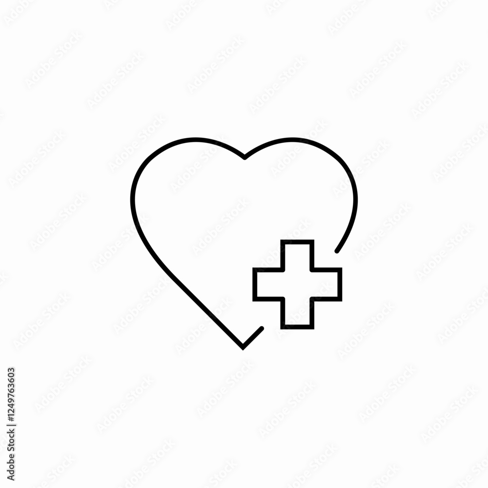 heart medicine icon sign vector heart medicine icon sign vector