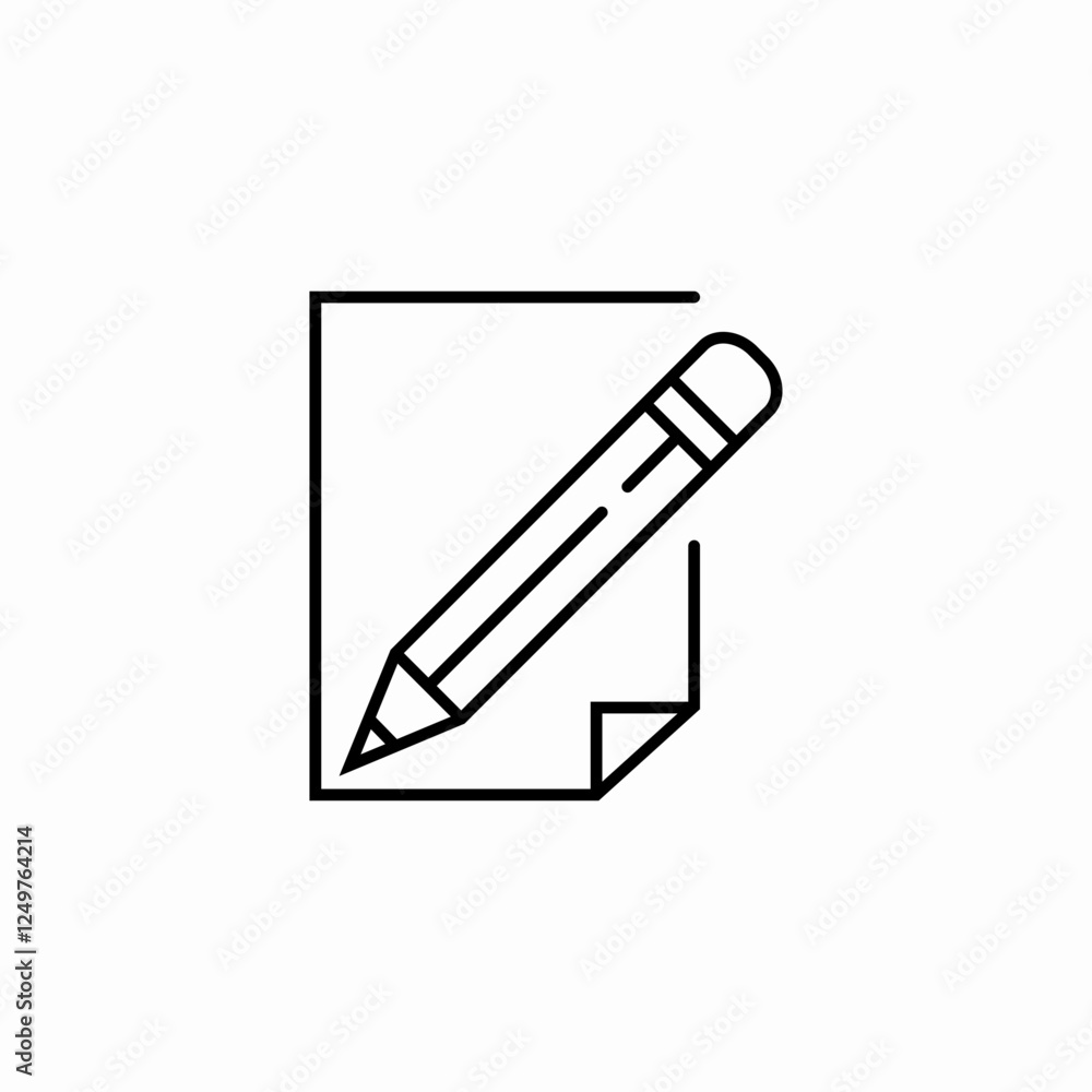 pencil note taking icon sign vector pencil note taking icon sign vector