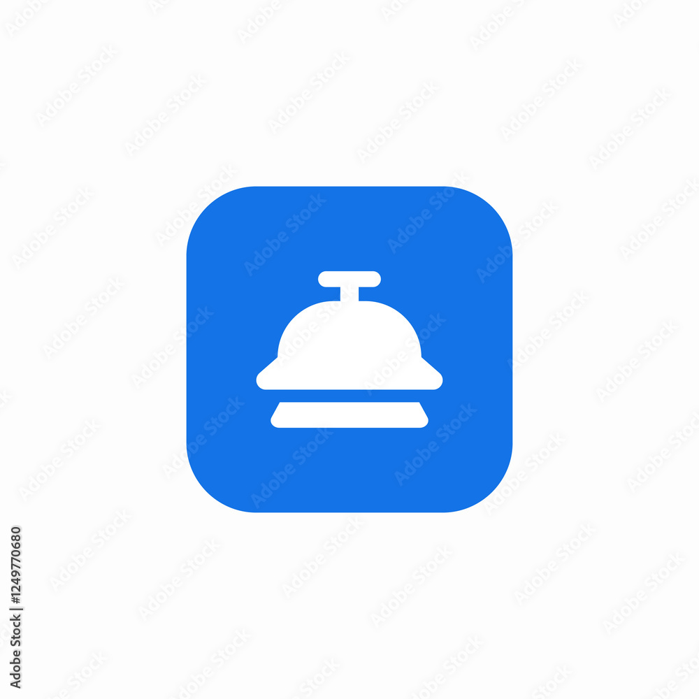 reception bell icon sign vector reception bell icon sign vector