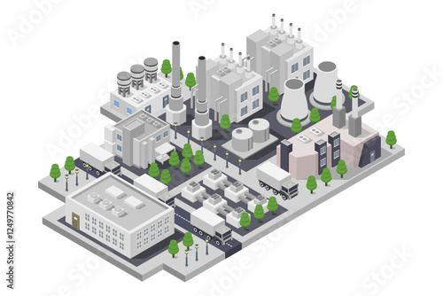 Reactor and factory isometric
