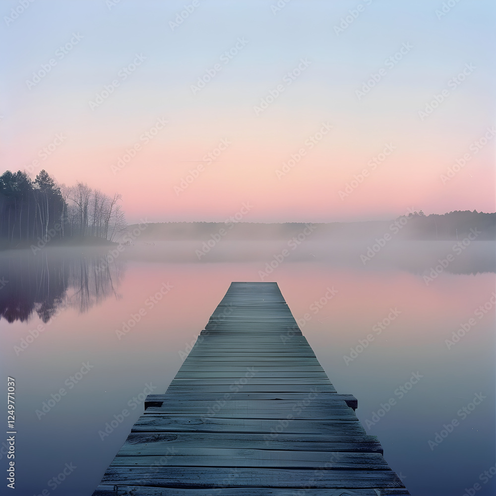 Tranquil Dawn by the Lake: A Journey into Solitude and Reflection in Nature's Embrace Tranquil Dawn by the Lake: A Journey into Solitude and Reflection in Nature's Embrace
