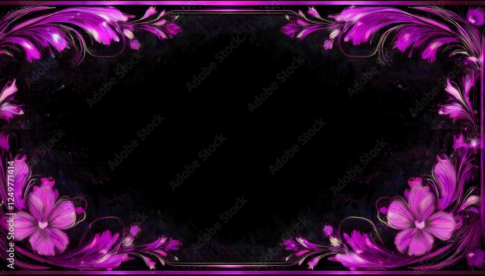frame border of modern sparkle abstract background design in black background with copy space for text frame border of modern sparkle abstract background design in black background with copy space for text