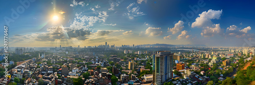 Mesmerizing Display of Diverse Architectural Styles under the Warm Glow of Pune's Typical Weather