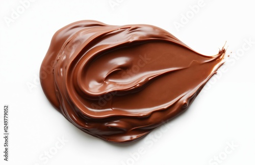 Wallpaper Mural Close-up view of melted chocolate spread. Smooth texture, rich color. Ideal for use in various food applications like sandwiches desserts. High quality food product. Delicious, decadent treat. Torontodigital.ca