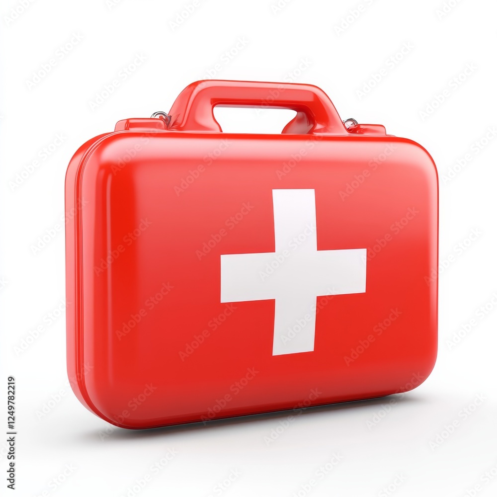 Emergency 3D render icon a white background, featuring a bold design symbolizing urgent response. Emergency 3D render icon a white background, featuring a bold design symbolizing urgent response.