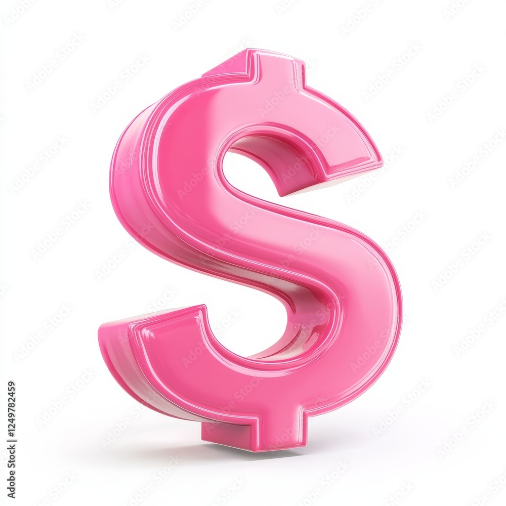 3D financial icon with a modern design, isolated on a white background, ideal for banking investment 3D financial icon with a modern design, isolated on a white background, ideal for banking investment