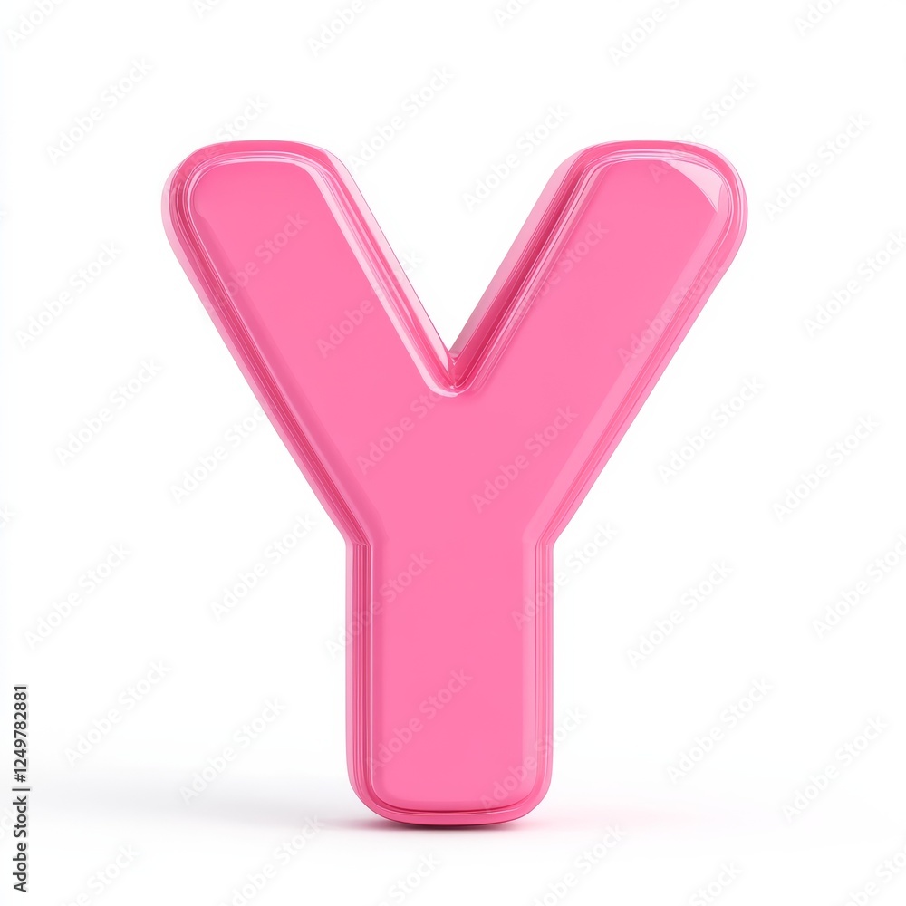 Generation Y 3D render icon on white background, symbolizing millennials digital connectivity
