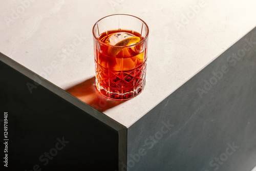 negroni auf Marmor Tisch