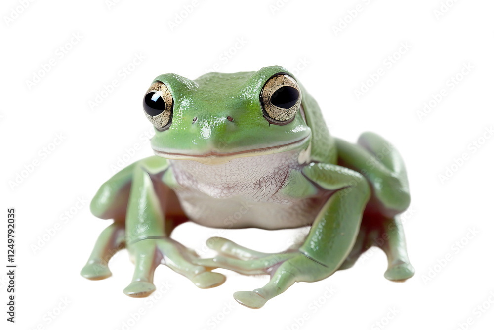 Obraz premium Adorable White Tree Frog