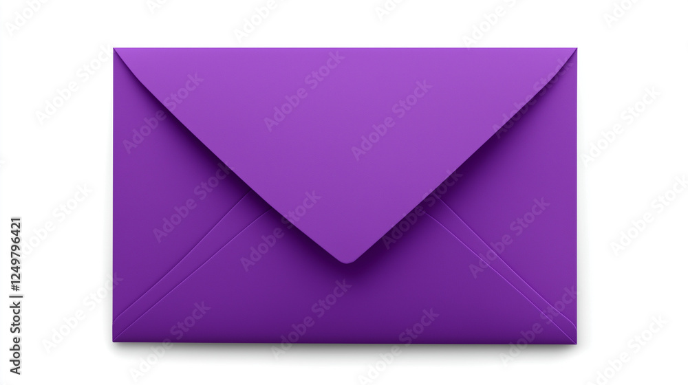 purple envelope isolated on white background purple envelope isolated on white background