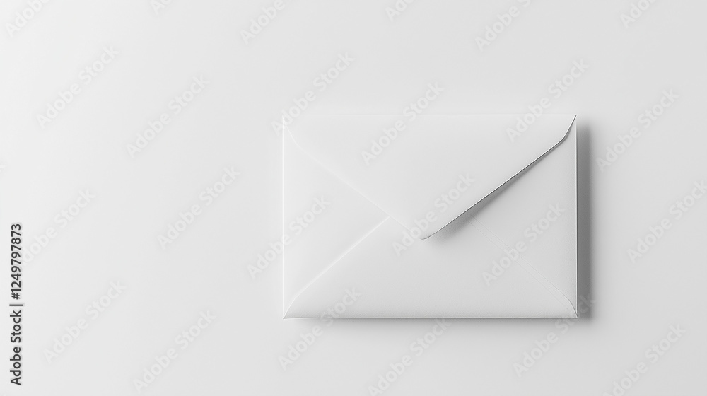 white envelope isolated on white background white envelope isolated on white background