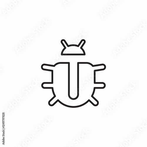 bug infest program icon sign vector