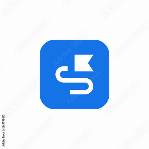snake path icon sign vector