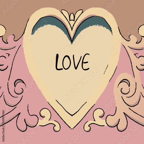 love,  love, shape, outline, symbol, graphic, design, button, decoration, romantic