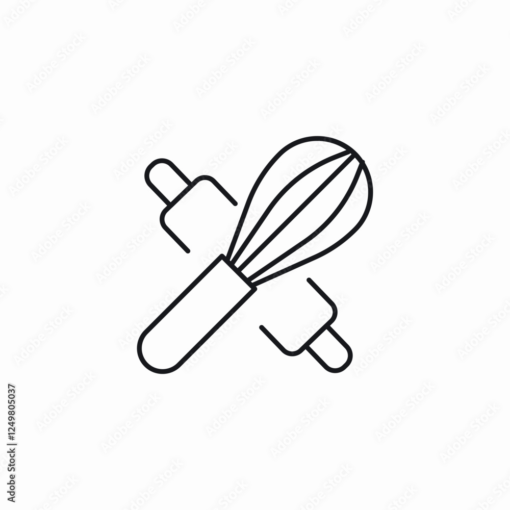 cooking dough set icon sign vector cooking dough set icon sign vector