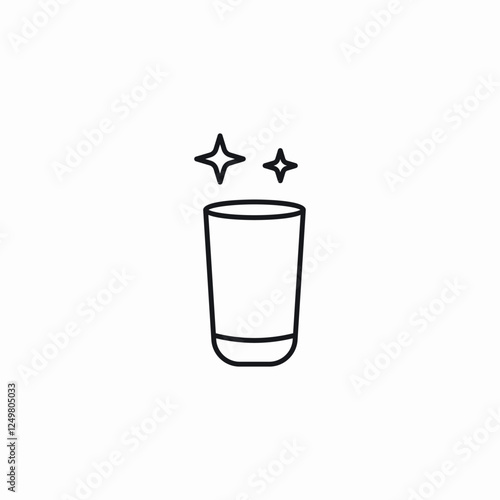 clean cup icon sign vector