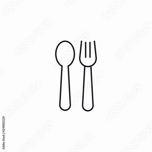 dining necessities icon sign vector