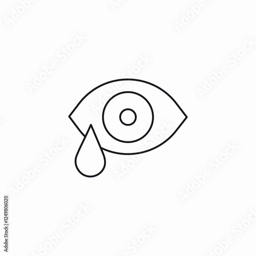 medical eye drops icon sign vector