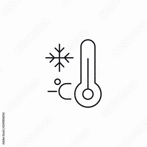 minus celsius icon sign vector