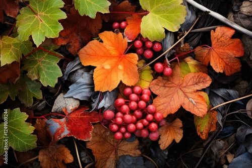 Poison oak in California as seen from above photo