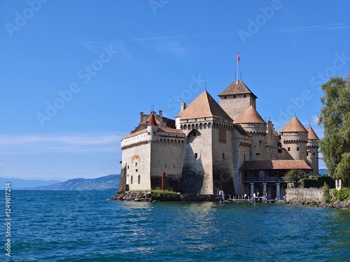 Chillon Castle in Switzerland photo