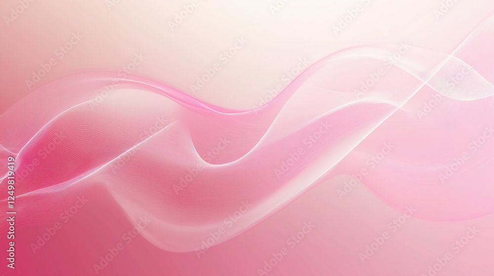 Abstract Pink Wave Background. Elegant Flowing Lines on Gradient Pastel Backdrop. Modern Design for Romantic Themes, Technology and Creative Presentations Abstract Pink Wave Background. Elegant Flowing Lines on Gradient Pastel Backdrop. Modern Design for Romantic Themes, Technology and Creative Presentations