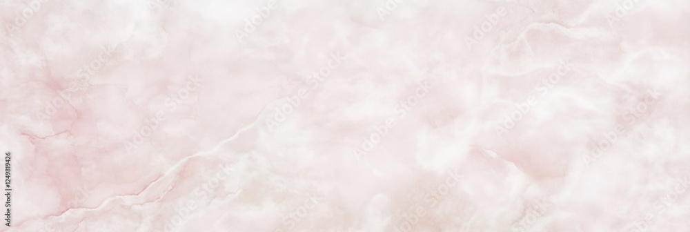 Fototapeta premium Rose Quartz Marble Texture Background. Delicate Pink Stone Pattern with Subtle Veins. Soft Pastel Backdrop for Elegant Design and Feminine Aesthetic Projects