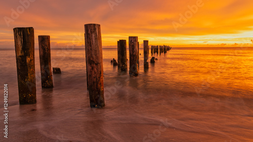 old pier in florida - old naples pier